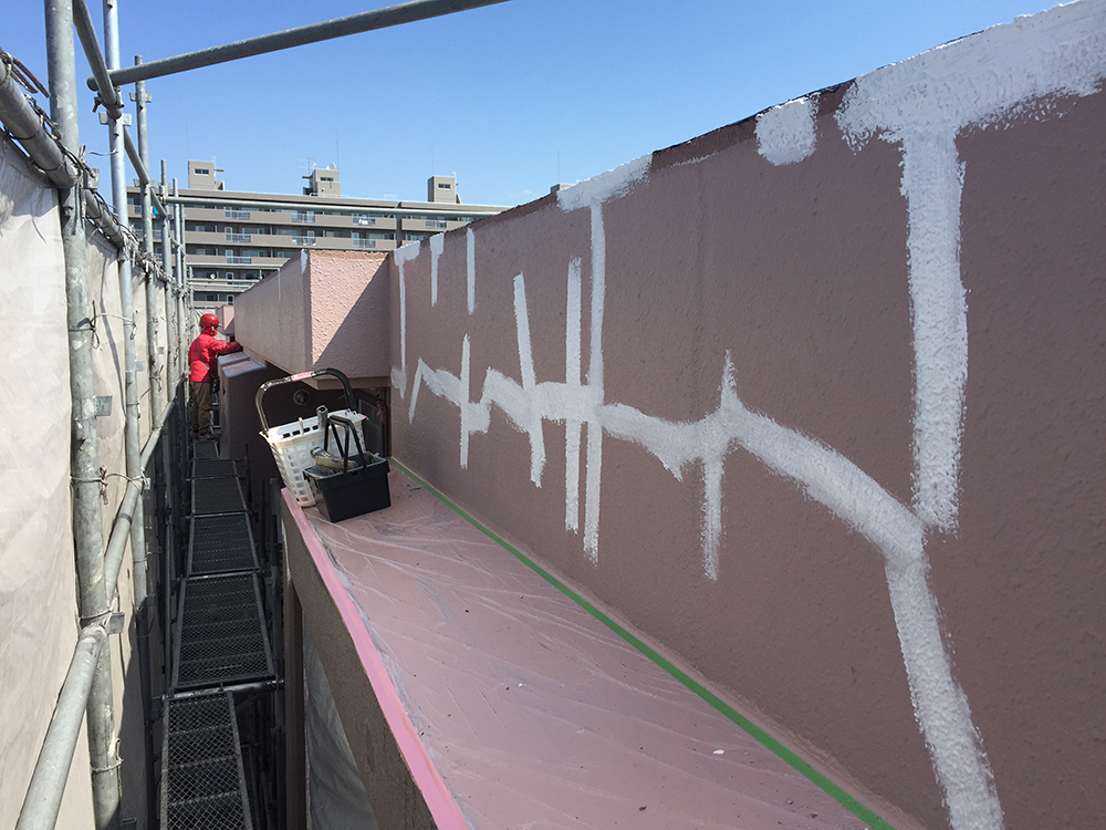 外壁下地補修工事