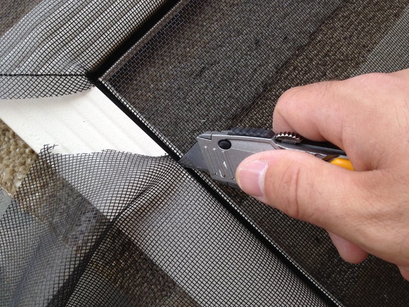 その他　網戸張替え　フード交換